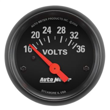 Picture of Autometer Z - Series 2 - 116in 16 - 36 Volts Electric Voltmeter Gauge