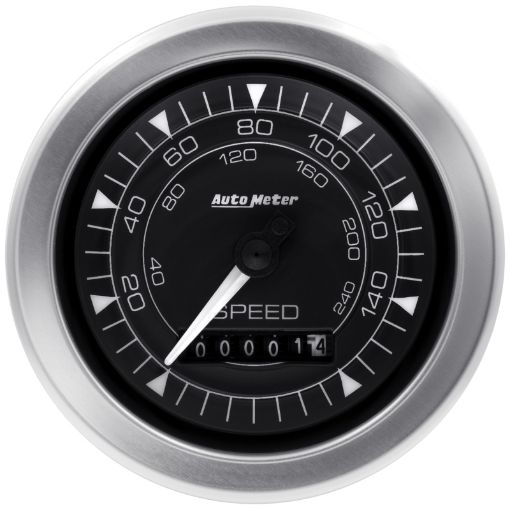 Picture of Autometer Chrono 3 - 38in 160MPH Electric Programmable Speedometer Gauge