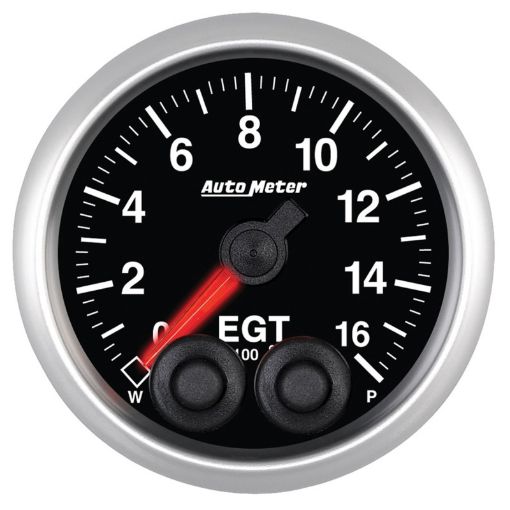 Picture of Autometer Elite 52mm 0 - 1600F EGT Peak Warn w Electronic Control Gauge