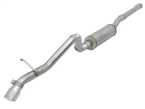 Picture of aFe MACH Force - Xp 2.5in 409SS Hi - Tuck Cat - Back Exhaust wPolished Tip 07 Jeep Wrangler JK 3.6L3.8L