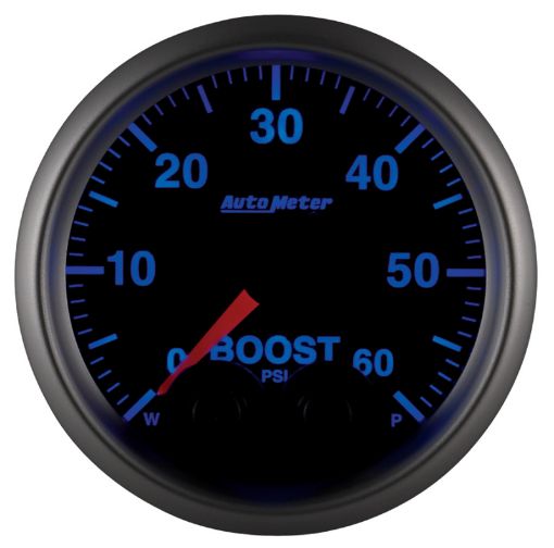 Picture of Autometer Elite 52mm 0 - 60 PSI Boost Peak Warn w Electronic Control Gauge