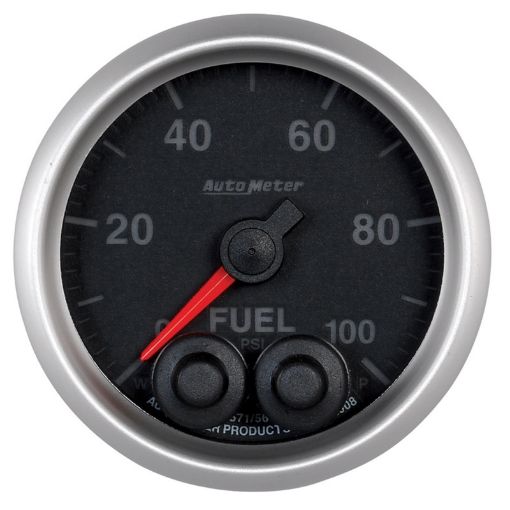 Picture of Autometer Elite 52mm 0 - 100 PSI Fuel Pressure Peak Warn w Electronic Control Gauge