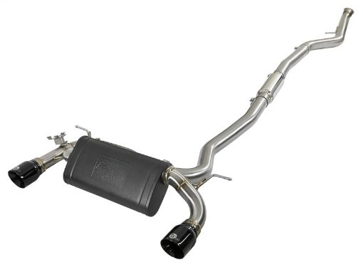 Picture of aFe MACH Force - Xp 3in 304 SS Cat - Back Exhaust w Black Tips 12 - 15 BMW 335i (F30) L6 3.0L (t) N55