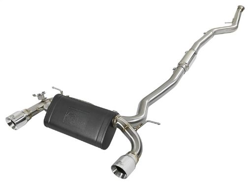 Picture of aFe MACH Force - Xp 3in 304 SS Cat - Back Exhaust wPolished Tips 12 - 15 BMW 335i (F30) L6 3.0L (t) N55