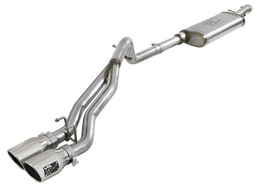 Picture of aFe Rebel Series 2.5in SS Cat - Back Exhaust w Polished Tip 07 - 18 Jeep Wrangler (JK) V6 3.63.8L 4dr