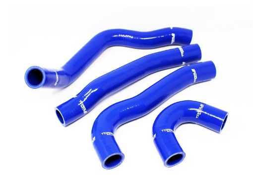 Picture of Torque Solution 08 - 15 Mitsubishi Evolution X Silicone Radiator Hose Kit - Blue