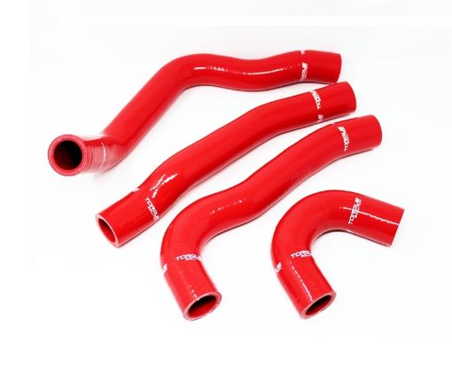 Picture of Torque Solution 08 - 15 Mitsubishi Evolution X Silicone Radiator Hose Kit - Red