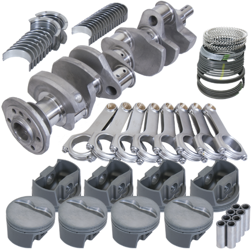 Picture of Eagle SBC 350 Competition Rotating Assembly 3.750in Stroke 5.700in Rods Forged Pistons .030 Overbore