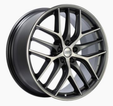 Picture of BBS CC - R 19x8 5x120 ET45 Satin Graphite Diamond Cut Polished Rim Protector Wheel - 82mm PFS Required
