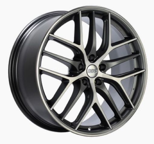 Picture of BBS CC - R 19x8 5x112 ET27 Satin Graphite Diamond Cut Polished Rim Protector Wheel - 82mm PFS Required