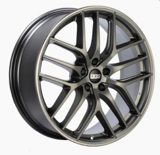 Picture of BBS CC - R 20x8.5 5x114.3 ET40 Satin Platinum Polished Rim Protector Wheel - 82mm PFSClip Required