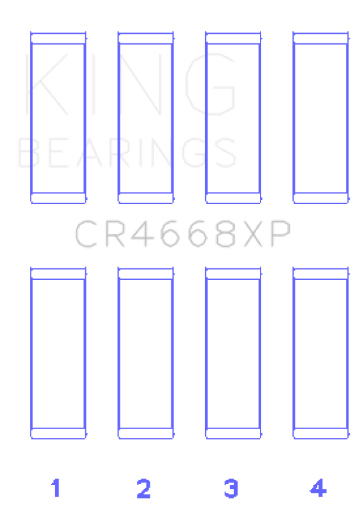 Picture of King 08 - 09 Chrysler Caliber SRT4 MitsubishiHyundaiKia World Engine Connecting Rod Bearing Set