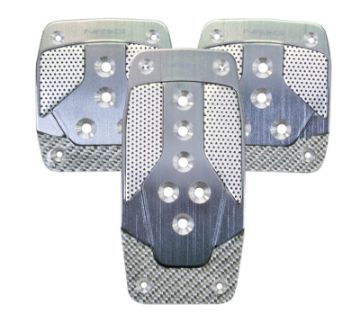 Picture of NRG Aluminum Sport Pedal MT - Gunmetal wSilver Carbon