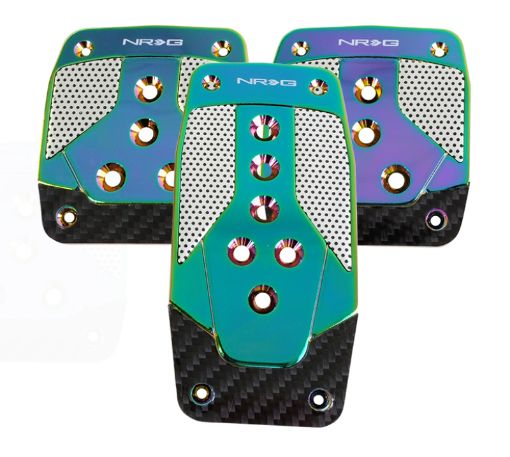 Picture of NRG Aluminum Sport Pedal MT - Neochrome wBlack Carbon