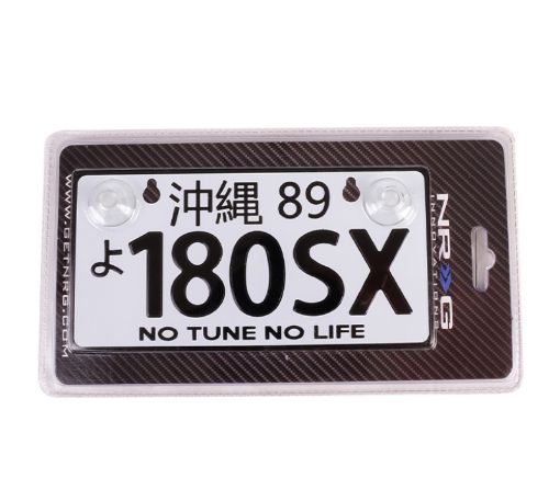 Picture of NRG Mini JDM Style Aluminum License Plate (Suction - Cup FitUniversal) - 180SX