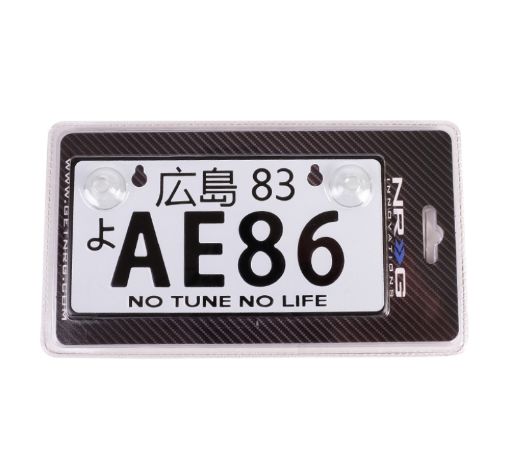 Picture of NRG Mini JDM Style Aluminum License Plate (Suction - Cup FitUniversal) - AE86