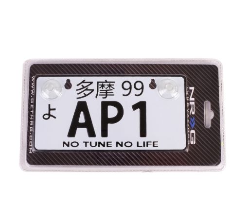 Picture of NRG Mini JDM Style Aluminum License Plate (Suction - Cup FitUniversal) - AP - 1