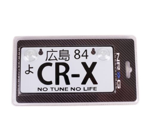 Picture of NRG Mini JDM Style Aluminum License Plate (Suction - Cup FitUniversal) - CR - X