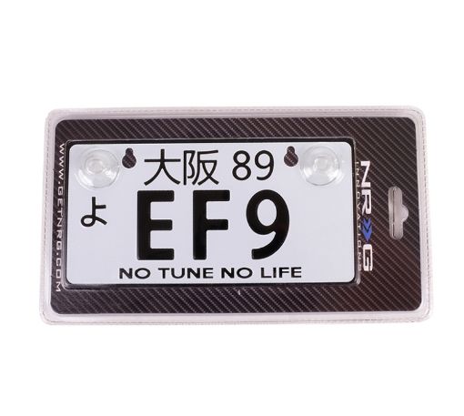 Picture of NRG Mini JDM Style Aluminum License Plate (Suction - Cup FitUniversal) - EF9
