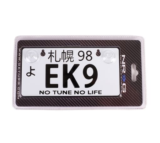 Picture of NRG Mini JDM Style Aluminum License Plate (Suction - Cup FitUniversal) - EK9