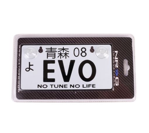 Picture of NRG Mini JDM Style Aluminum License Plate (Suction - Cup FitUniversal) - EVO