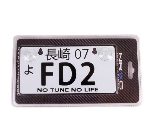 Picture of NRG Mini JDM Style Aluminum License Plate (Suction - Cup FitUniversal) - FD2