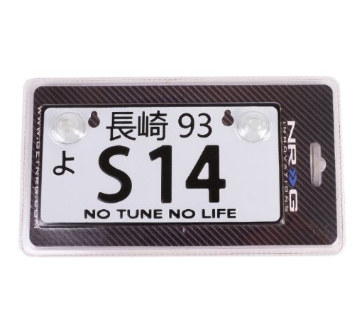 Picture of NRG Mini JDM Style Aluminum License Plate (Suction - Cup FitUniversal) - S14