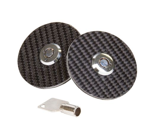 Picture of NRG Hood Lock wKey - Black Carbon Fiber Overlay