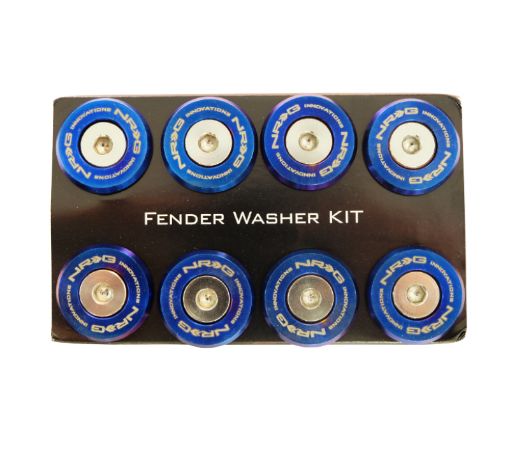 Picture of NRG M - Style Fender Washer Kit (TI Series) M6 Bolts For Metal (TI Burn WshrSilver Screw) - Set of 10