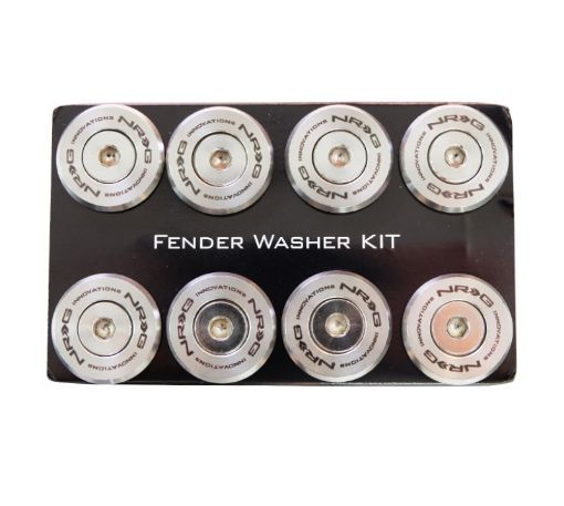 Picture of NRG M Style Fender Washer Kit TI Series M6 Bolts For Metal (Silver WasherSilver Screw) - Set of 10