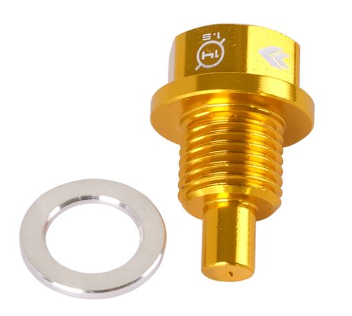 Picture of NRG Magnetic Oil Drain Plug M14X1.5 AcuraHondaMazdaMitsubishi - Gold