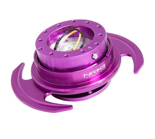 Picture of NRG Quick Release Kit Gen 3.0 - Purple Body Purple Ring wHandles
