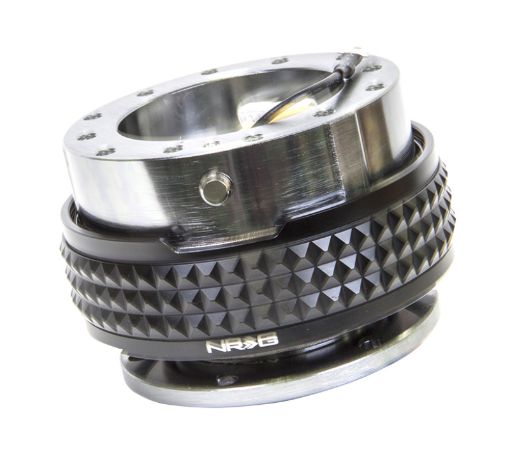 Picture of NRG Quick Release Kit - Pyramid Edition - Gunmetal Body Black Pyramid Ring