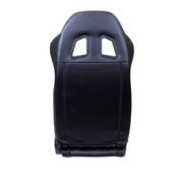 Picture of NRG Reclinable Sport Seats (Pair) PVC Leather wNRG Logo - Black wWhite Stitching