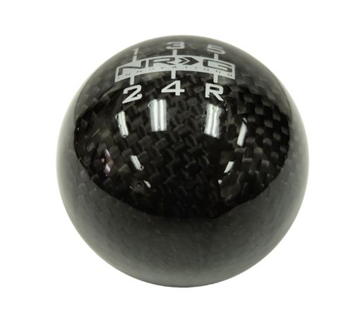 Picture of NRG Universal Ball Style Shift Knob - Heavy Weight 480G 1.1Lbs. - Black Carbon Fiber (5 Speed)