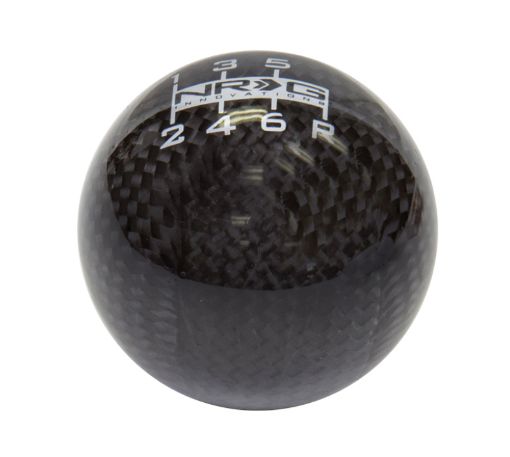 Picture of NRG Ball Style Shift Knob For Honda - Heavy Weight 480G 1.1Lbs. - Black Carbon Fiber