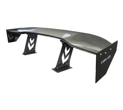 Picture of NRG Carbon Fiber Spoiler - Universal (59in.) NRG Logo Large End Plates