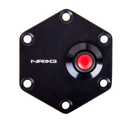 Picture of NRG Hexagnal Steering Wheel Ring wHorn Button - Black