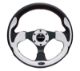 Picture of NRG Reinforced Steering Wheel (320mm) Blk wWhite Trim 4mm 3 - Spoke