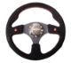 Picture of NRG Reinforced Steering Wheel (320mm) Blk Suede wDual Buttons