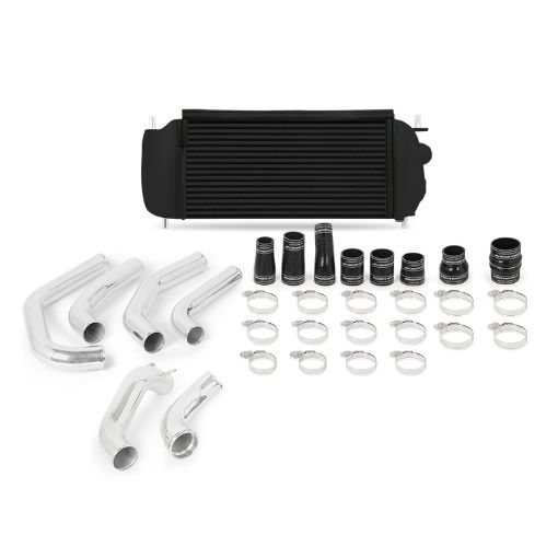 Picture of Mishimoto 15 - 17 Ford F - 150 EcoBoost 2.7L Black Performance Intercooler Kit w Polished Pipes