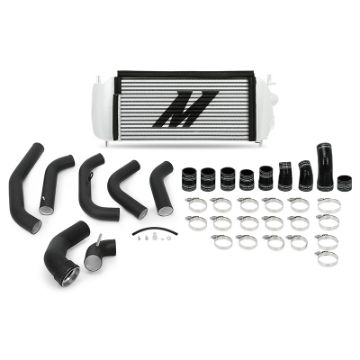 Picture of Mishimoto 15 - 16 Ford F - 150 EcoBoost 3.5L Silver Performance Intercooler Kit w Black Pipes