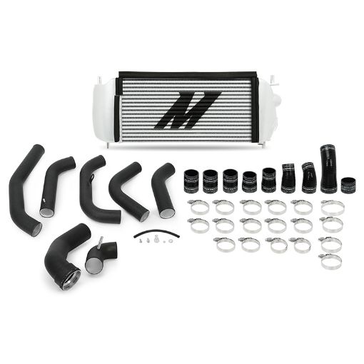 Picture of Mishimoto 15 - 16 Ford F - 150 EcoBoost 3.5L Silver Performance Intercooler Kit w Black Pipes