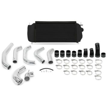 Picture of Mishimoto 15 - 16 Ford F - 150 EcoBoost 3.5L Black Performance Intercooler Kit w Polished Pipes