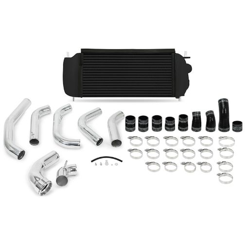 Picture of Mishimoto 15 - 16 Ford F - 150 EcoBoost 3.5L Black Performance Intercooler Kit w Polished Pipes