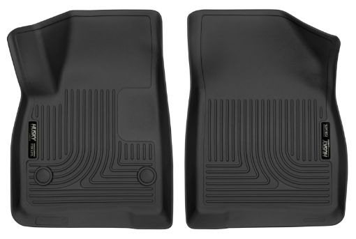 Picture of Husky Liners 17 - 23 Cadillac XT517 - 23 GMC Acadia 2nd Row Bench X - Act Contour Black Front Floor Liner