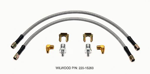 Picture of Wilwood Flexline Kit 18inch M10x1.50 IF 18 - 27 NPT 90 Degree