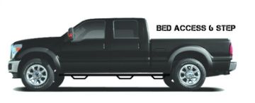 Picture of N - Fab Podium LG 99 - 16 Ford F - 250F - 350 Super Duty Crew Cab 6.75ft Bed - Tex Black - Bed Access - 3in