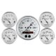 Picture of Auto Meter Speedometer 3 - 38in and 2 - 116in 5 Piece Old Tyme White Gauge Kit