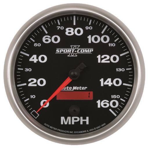 Picture of Autometer Sport - Comp II 5 inch 0 - 160MPH Electronic Programmable Speedometer